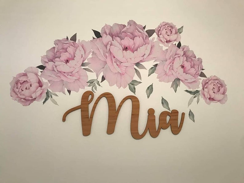 Laser Cut Name Plaques Wall Names Wallhanging Names door Etsy Australia