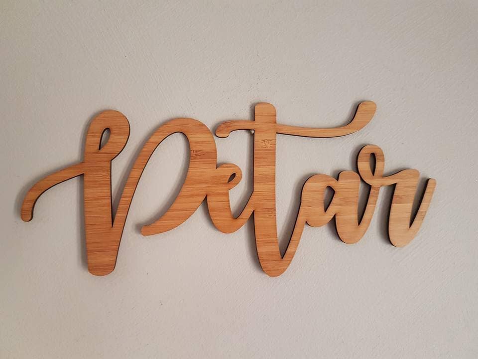 Laser Cut Name Plaques Wall Names Wallhanging Names door Etsy Australia