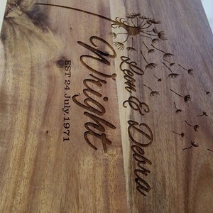 Personalised Chopping board, cheese board, image 3
