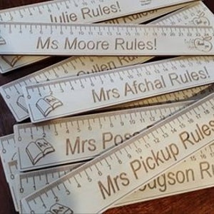 personalised teacher's rulers