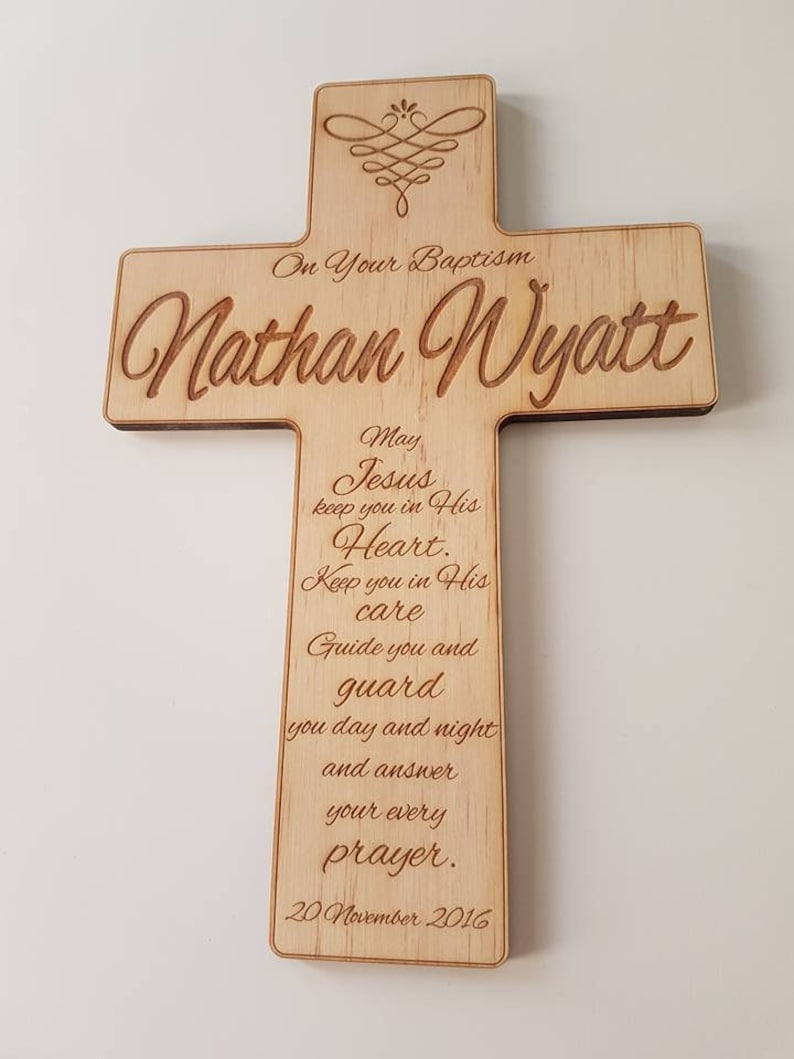 Personalised Wall Crosses for Christening Baptism 1st Holy Etsy Australia