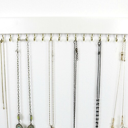 Wall Mount Jewelry Organizer Necklace Holder Etsy