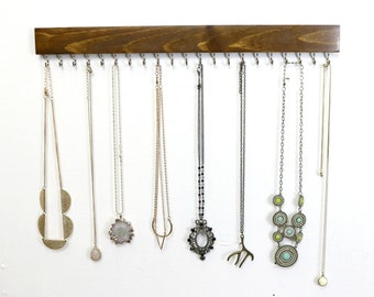 Wall Necklace Holder Jewelry Organizer Etsy UK