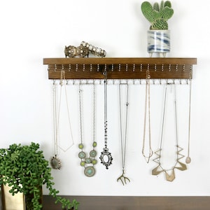 Jewelry Organizer With Shelf, Necklace Holder, Necklace Display image 2