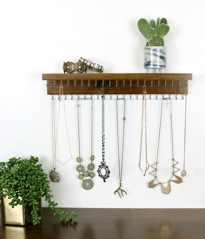 Jewelry Organizer With Shelf, Necklace Holder, Necklace Display image 2