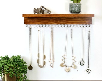 Wall Jewelry Organizer For Necklaces or Bracelets