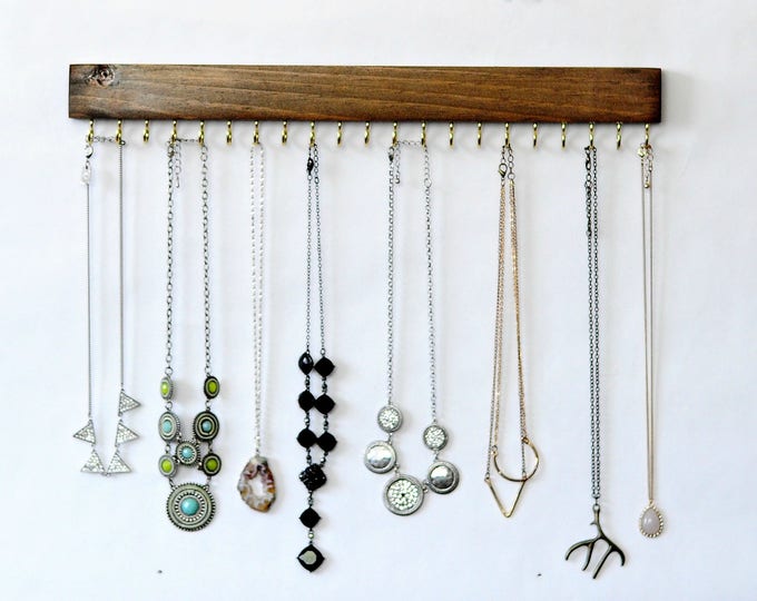 Jewelry Hanger Jewelry Organizer Necklace Hanger Jewelry Wall Hanger Etsy