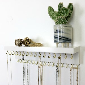 Jewelry Organizer With Shelf, Necklace Holder, Necklace Display image 7