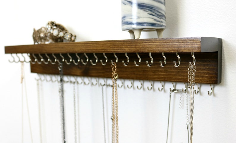 Jewelry Organizer With Shelf, Necklace Holder, Necklace Display image 4