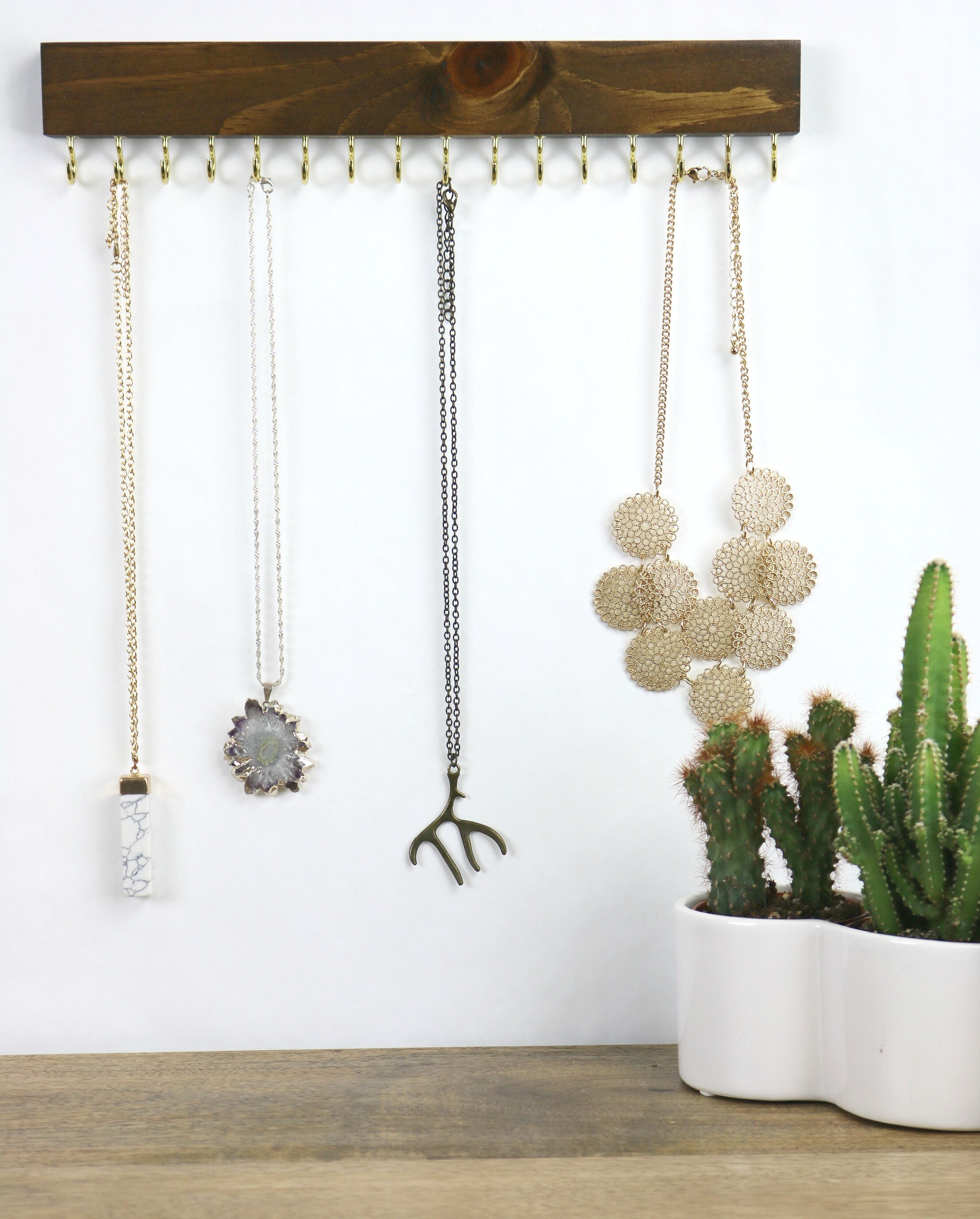 Necklace Holder Jewelry Organizer Etsy