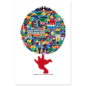 CityBaum Hannover, Hannover Plakat, Illustration, Grafik Design, Premium Poster auf mattem Papier. 40x60cm Bild 3