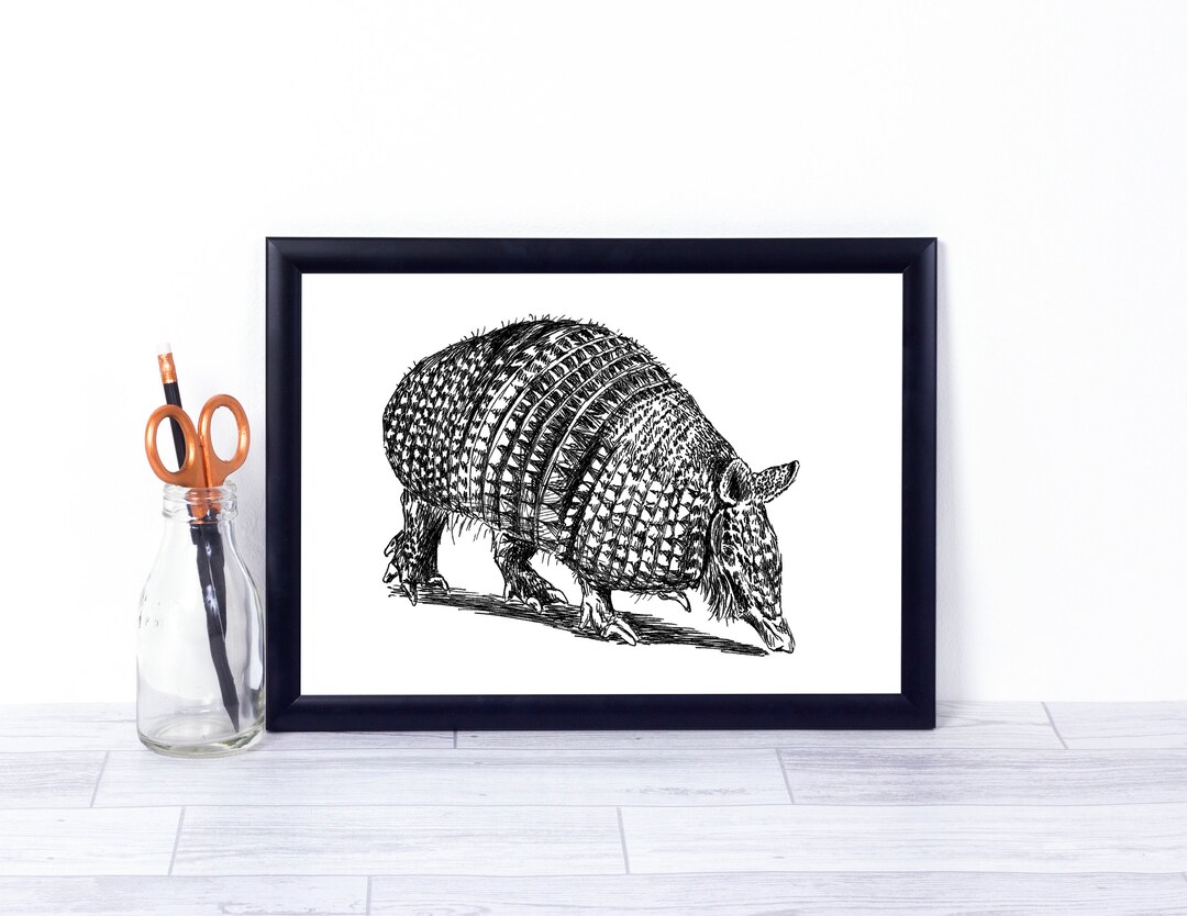 Printable Wall Art Animals, Black and White Printable, Cute Animal ...