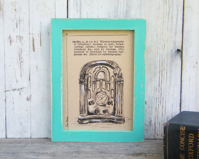 Set of 5 Wall Art Retro Prints Wall Art Rustic Framed Art | Etsy