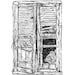 Printable Window Art, Black and White Print, Rustic Window Art Print ...