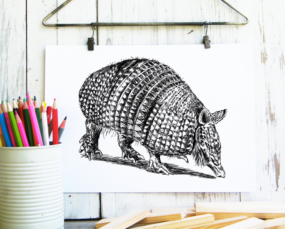 Printable Wall Art Animals Black and White Printable Cute - Etsy