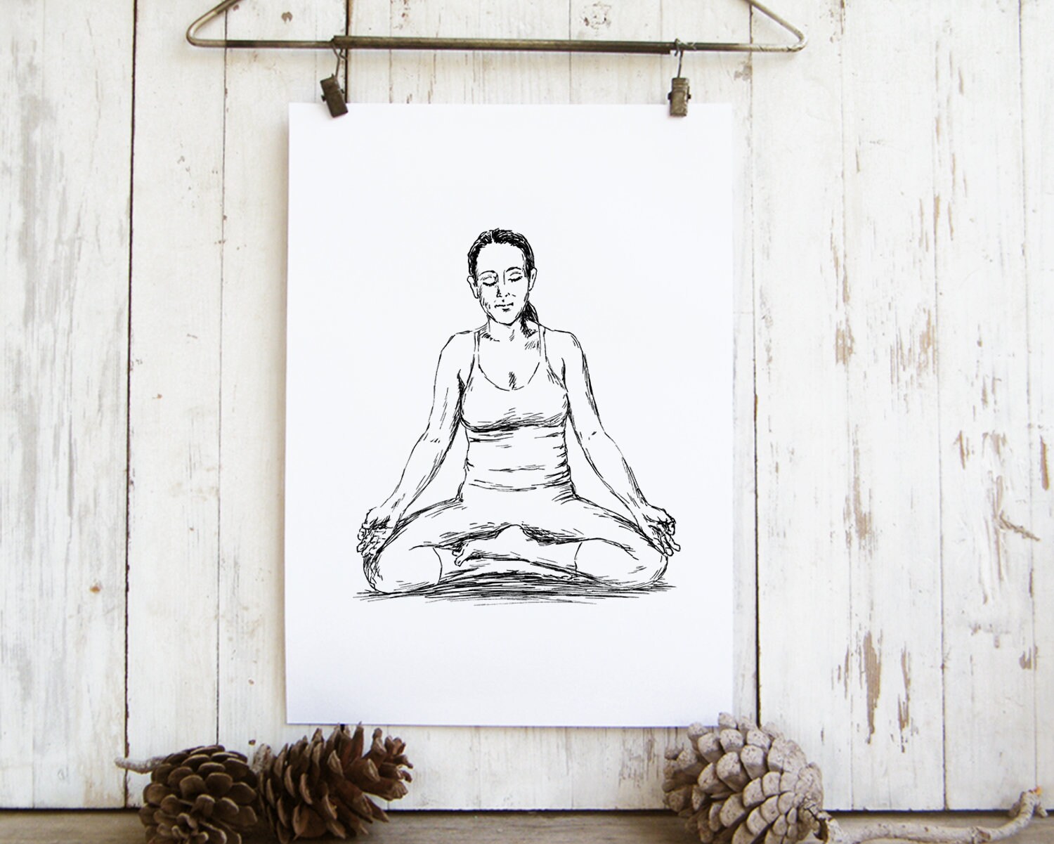 Printable Set Wall Art Set Of 3 Yoga Prints Yoga Art Art Etsy