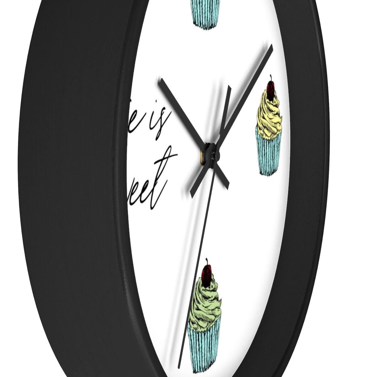 Round Wall Clock Colorful Wall Clock Clock No Numbers Clock | Etsy