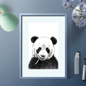 Digital Download Art Prints, Kids Room Decor Wall, Nursery Prints Animal, Cute Wall Art, Digital Download Animal, Nature Prints, Panda Head