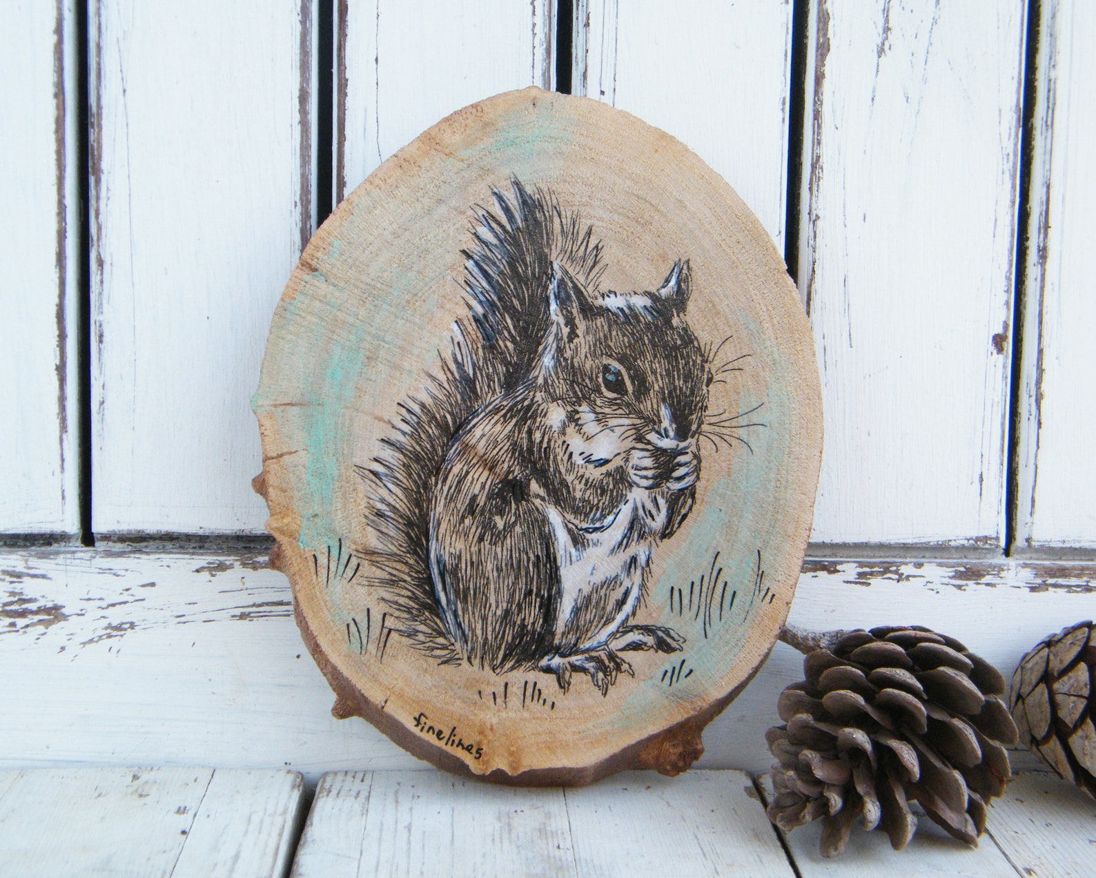 Wood Slice Wall Art Rustic Wall Decor Wood Wall Art Kids Etsy