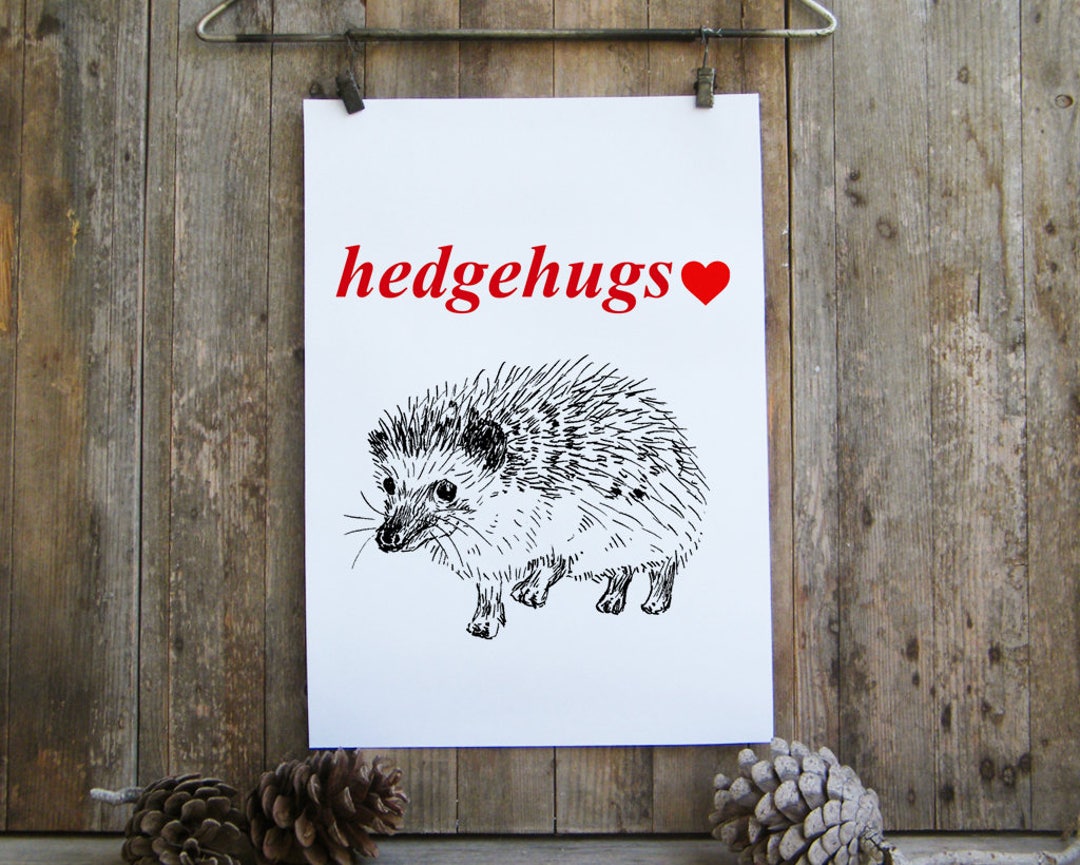Spruch Drucke Igel, Valentinstag Geschenk, Igel Wandkunst, Hipster Wand