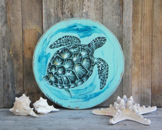 Beach House Signs Nautical Wall Art Rustic Bathroom Decor - Sea Turtle Wall Art Wood Beach House Signs Nautical Wall Art Rustic Bathroom Decor - Sea Turtle Wall Art Wood