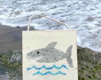 Tiburón, adorno de tiburón, decoración de habitación de niños, decoración náutica, decoración de pesca, tiburones