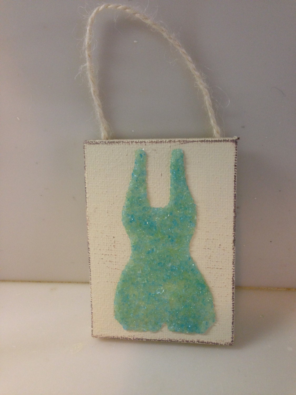 Bathing beauties bathing suit ornaments wine tags coastal Etsy