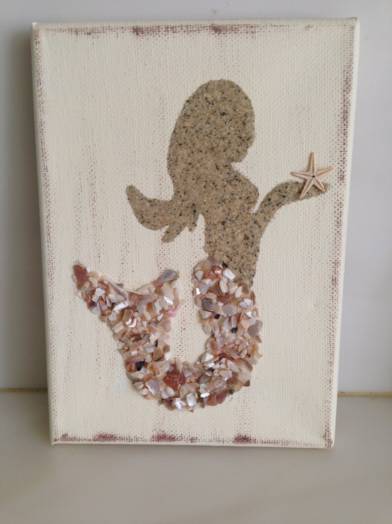 Mermaids Canvas Coastal Decor Coastal Art Beach Decor Etsy