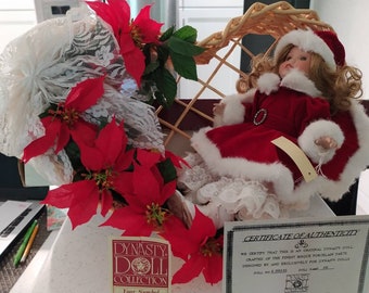 Dynasty Doll Collection, Christmas porcelain doll