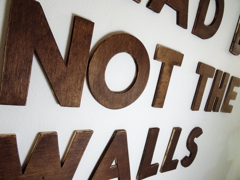Wooden Letters Size 4'' // Wall Decor // Wooden Wall Etsy