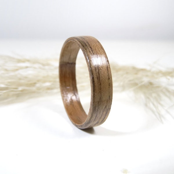 Bague en Bois Noyer pour homme et femme , Anneau fiançailles , Bague de mariage pas chère