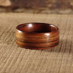 Wooden rings from Bubinga  , wood ring , Bentwood Ring , Alternative engagement ring , wedding wooden ring , Precious wooden jewelry