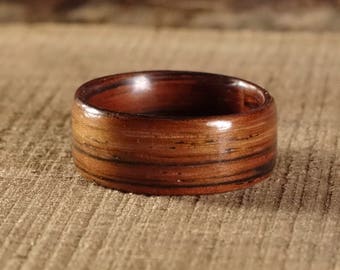 Wooden rings from Bubinga  , wood ring , Bentwood Ring , Alternative engagement ring , wedding wooden ring , Precious wooden jewelry