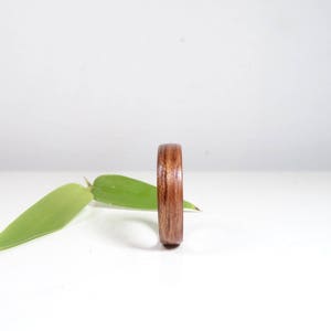 Wooden rings from Bubinga , wood ring , Bentwood Ring , Alternative engagement ring , wedding wooden ring , Precious wooden jewelry image 7