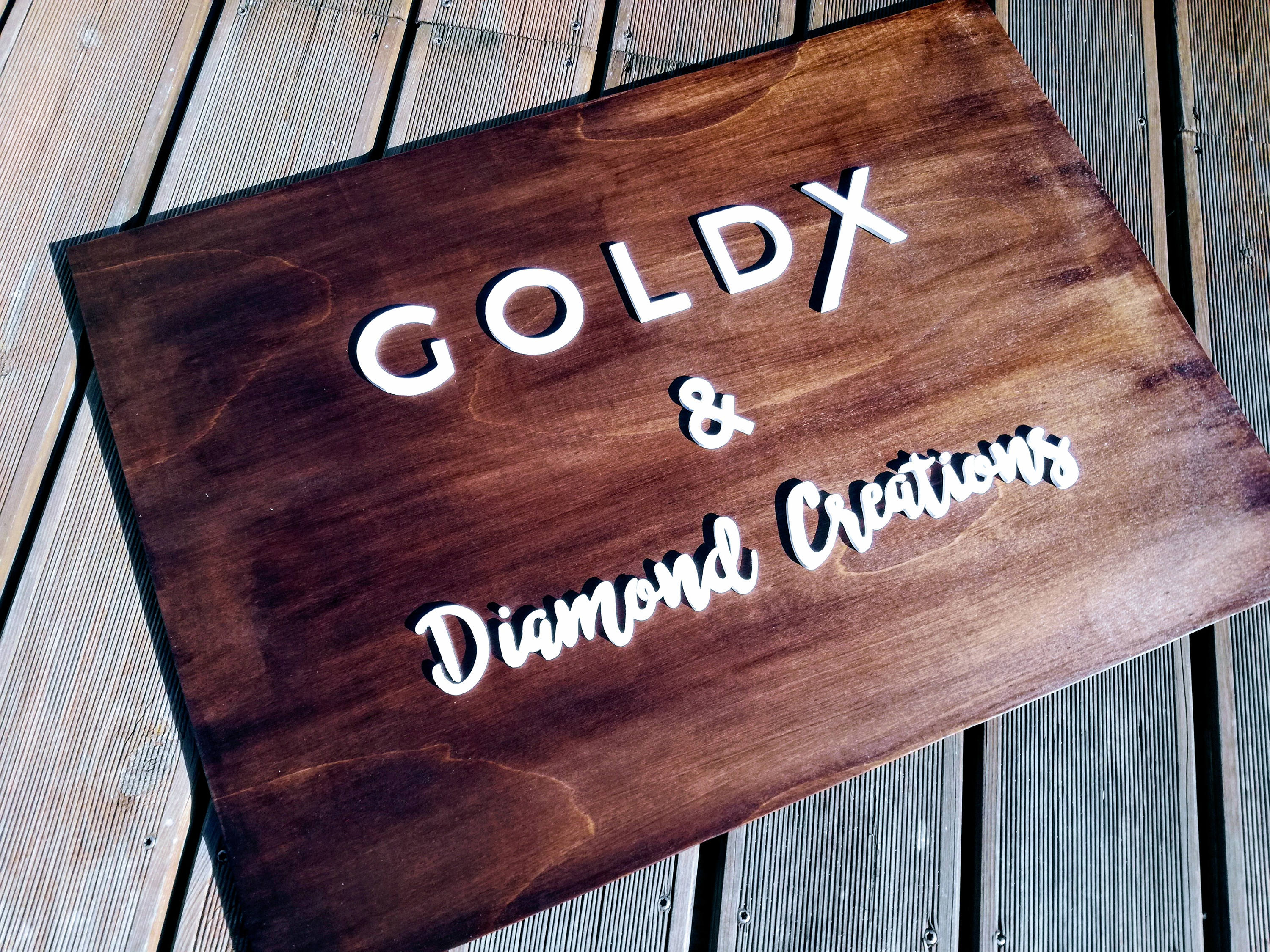 Wooden Hand Cut Logo // Custom Wooden Logo // Cut Wooden Logo Etsy