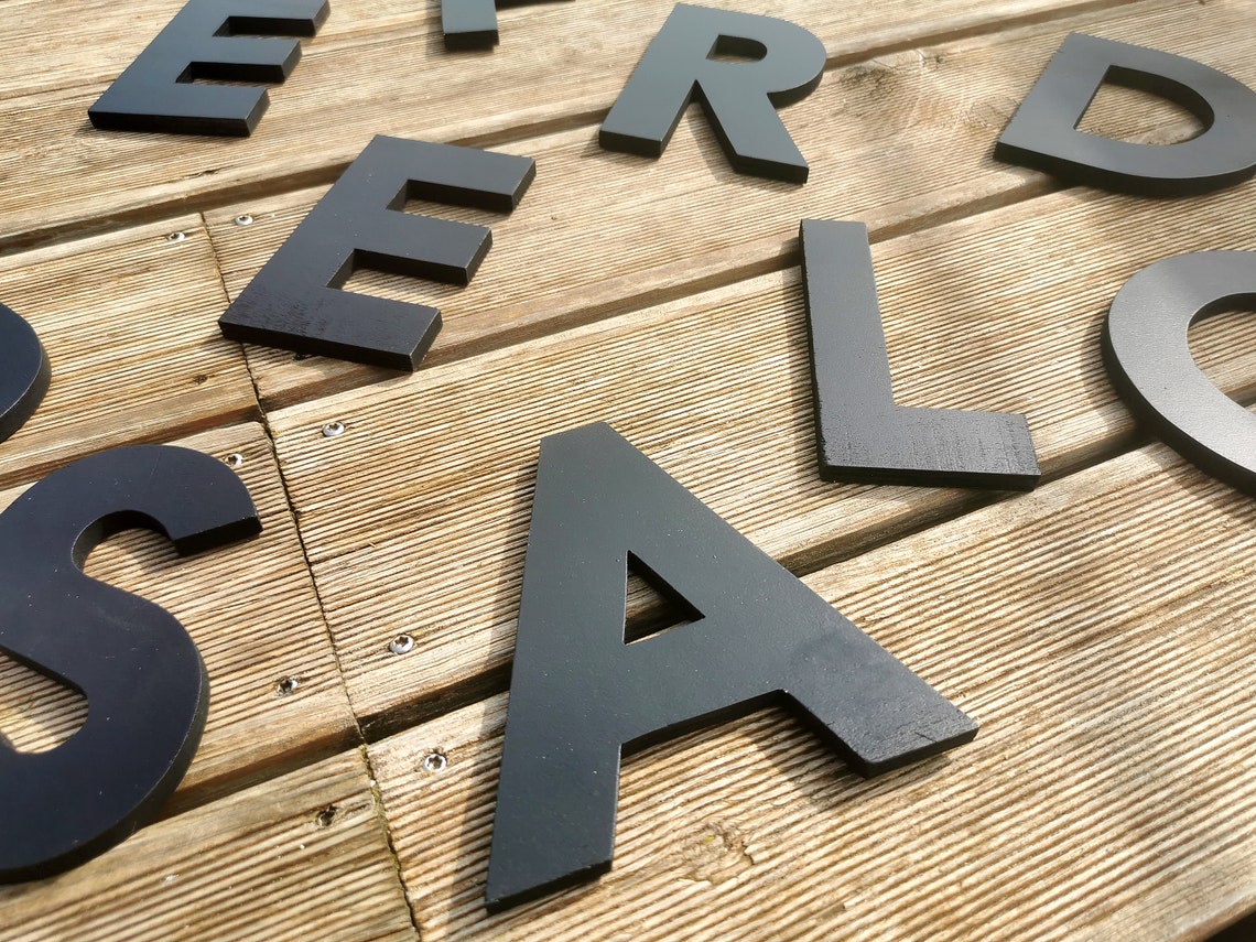 Decorative Wooden Letters for Wall Decor 6 - 16 Inch , Home Decor , Big ...