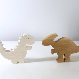 Wooden toys Dinosaurs and wooly mammoth Montessori Toys Natural Organic Toys Christmas Gift image 2