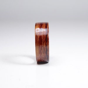 Wooden rings from Bubinga , wood ring , Bentwood Ring , Alternative engagement ring , wedding wooden ring , Precious wooden jewelry image 5