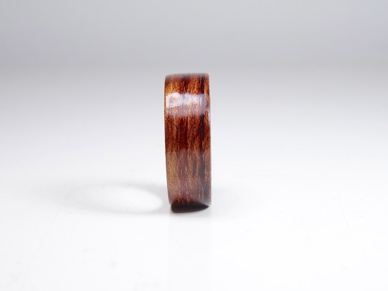 Wooden rings from Bubinga , wood ring , Bentwood Ring , Alternative engagement ring , wedding wooden ring , Precious wooden jewelry image 5