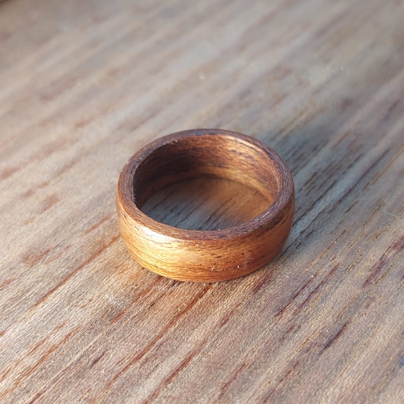 Wooden rings from Bubinga , wood ring , Bentwood Ring , Alternative engagement ring , wedding wooden ring , Precious wooden jewelry image 9