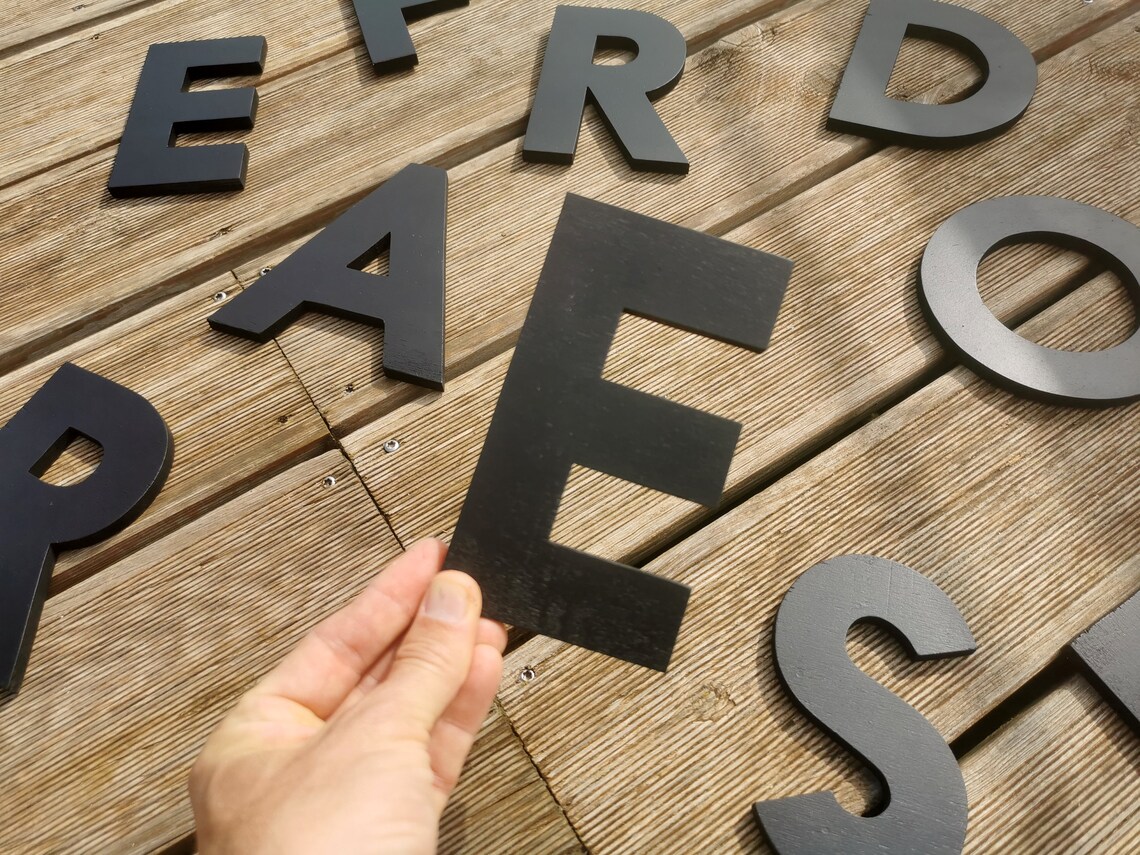 Decorative Wooden Letters for Wall Decor 6 - 16 Inch , Home Decor , Big ...