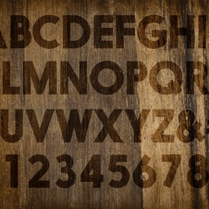 Wooden letters size 4'' // Wall decor // Wooden wall signs // Home decor // wooden alphabet image 5