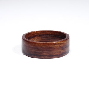 Wooden rings from Bubinga , wood ring , Bentwood Ring , Alternative engagement ring , wedding wooden ring , Precious wooden jewelry image 4