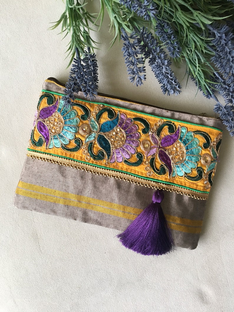 Handwoven Silk Clutch Ethnic Clutch Boho Bag Clutch Purse - Etsy