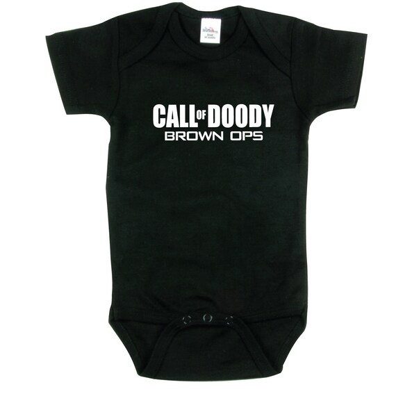 Call of Doody Brown OPS II Funny Shirt for Baby Shower Black | Etsy
