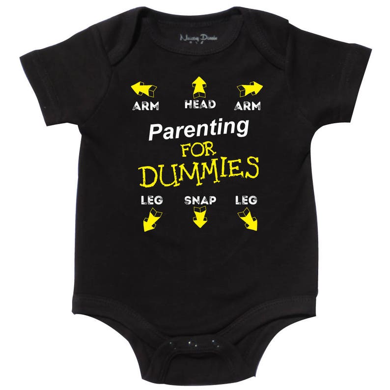 Parenting For Dummies Funny Baby Shower Gift Clothes ...