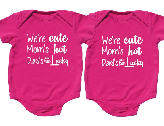 Cute Baby Gift For Twin Girls Were Cute Moms Hot Etsy