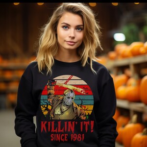 Jason Halloween Crewneck, Jason Halloween Sweater, Jason Halloween sweatshirt, Halloween sweater, horror sweater, funny halloween sweater