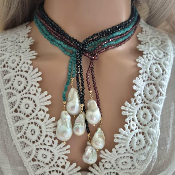 HYERES LOR☆pumpkin beads necklace ネックレス hl HYERES LOR(イエールロール) ネックレス・ペンダント