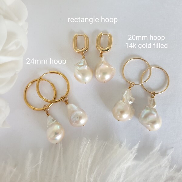 Easton Elle Paradise Pearl Hoops